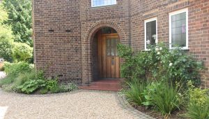 Front garden designed for this stylish entrance