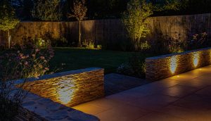 Bespoke garden and lighting design by garden designer Amanda Broughton